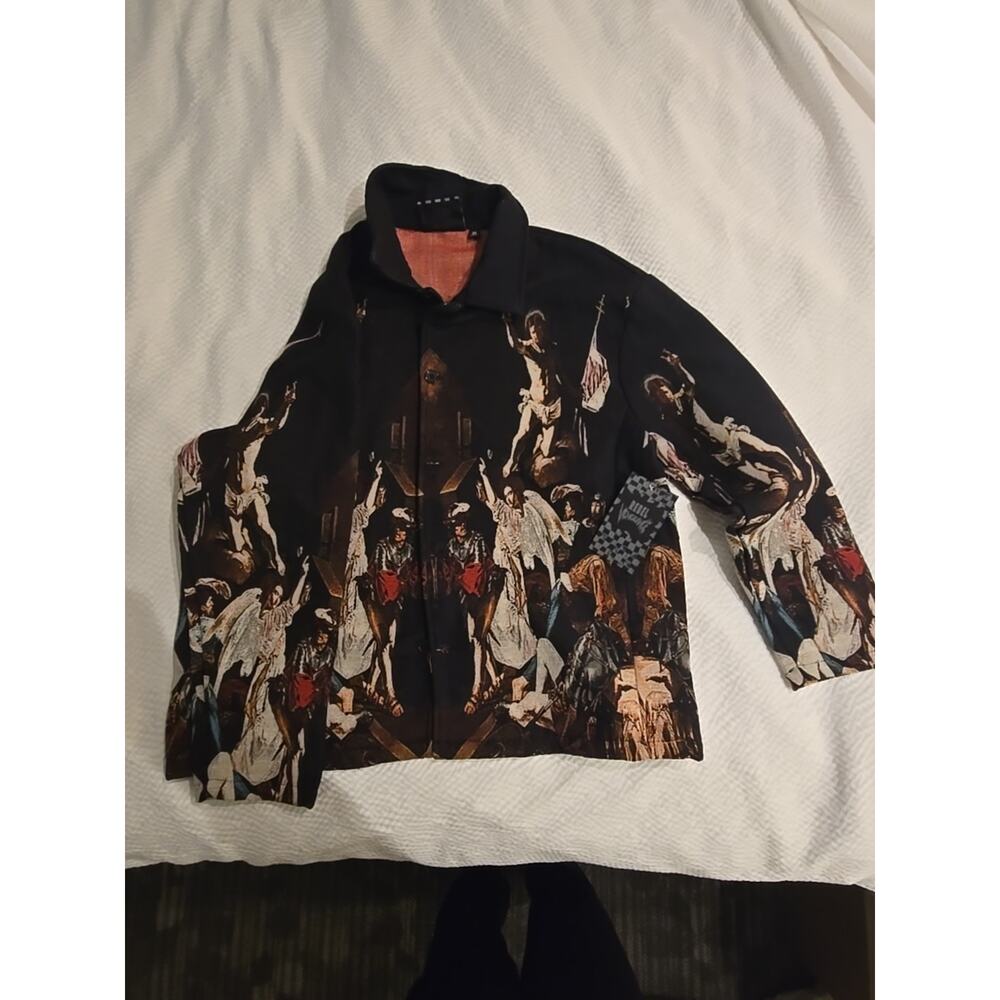 NWT REBEL VENGEANCE "The Fall of the Rebel Angels" Mens Tapestry Jacket Med RARE